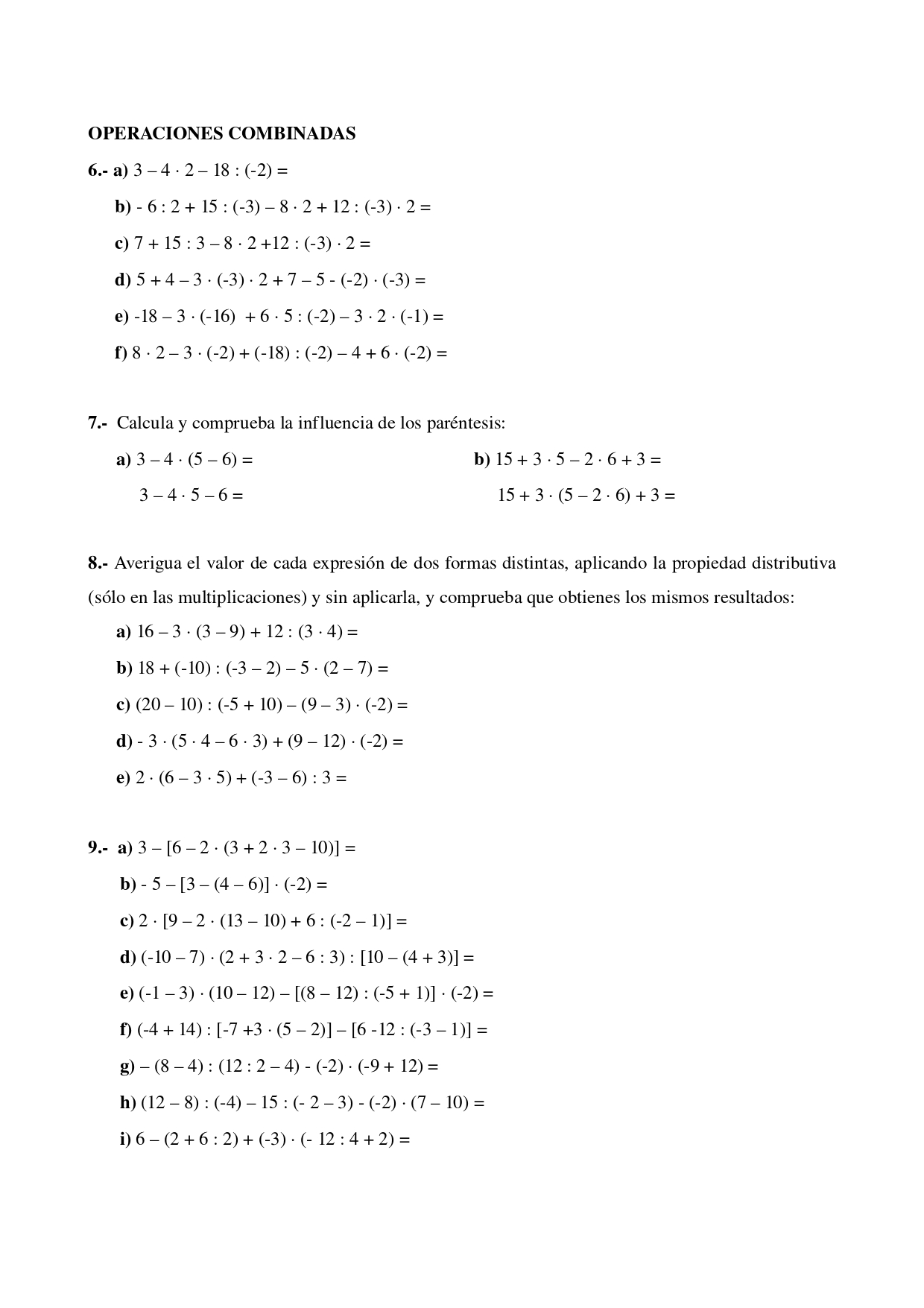 FICHA EJERCICIOS NUMEROS ENTEROS 2 Page 0002